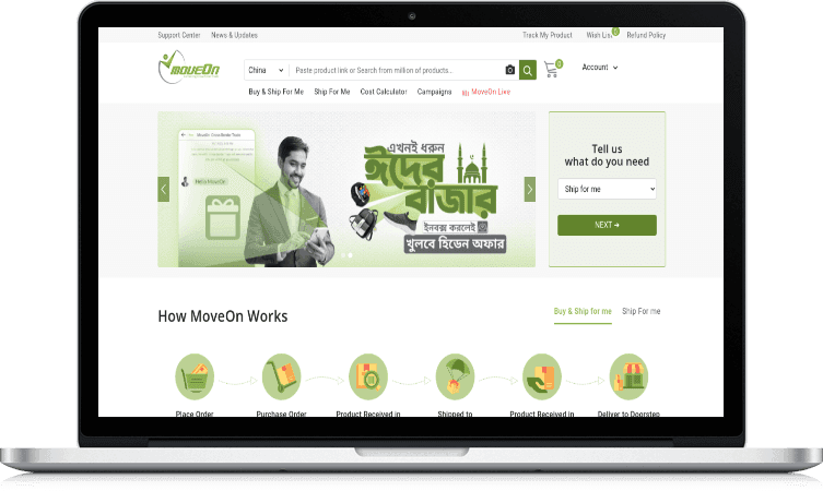 MoveOn - Ecommerce App